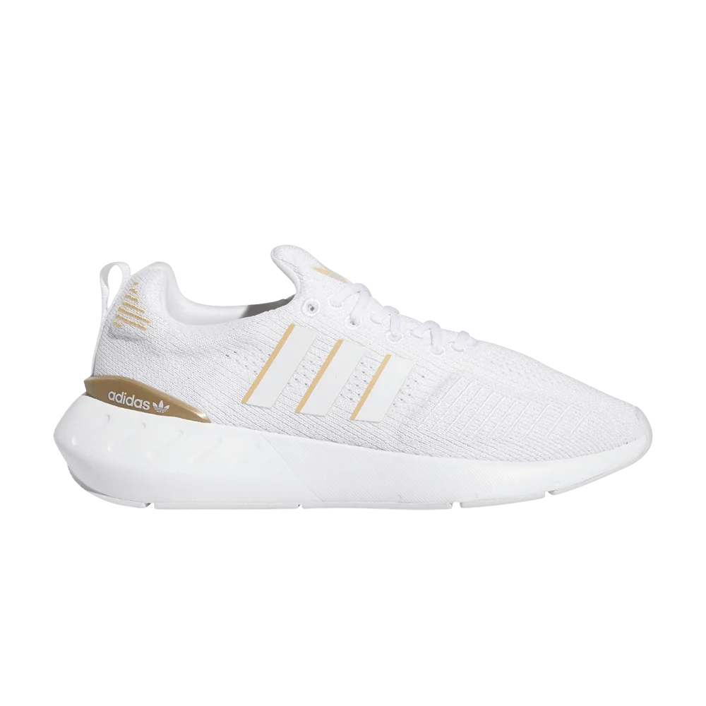 Krossovki-Adidas-Wmns-Swift-Run-22-White-Gold-Metallic