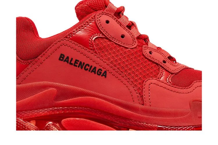 Кроссовки Balenciaga Triple S Sneaker 'Clear Sole - Red' 2019
