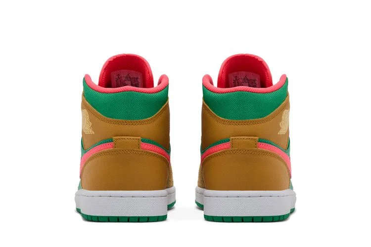 Кроссовки Air Jordan 1 Mid SE 'Wheat Watermelon'