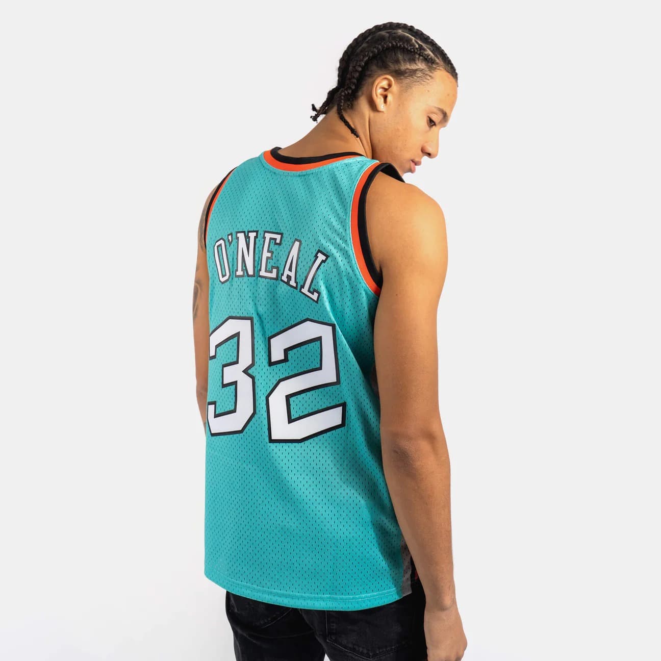 Баскетбольная джерси 1996 All Star Game Shaquille O’Neal #32 Swingman Hardwood Classics Teal Jersey