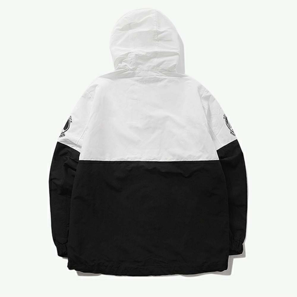 Анорак 2020 Golden State Warriors Black White Anorak Mens