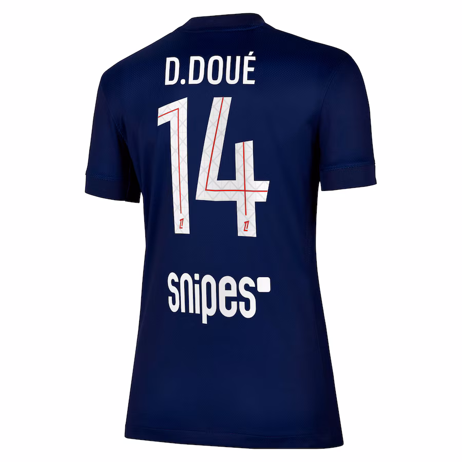Женское футбольное джерси PSG Nike Home Stadium Shirt 2025-26 - D. Doué 14