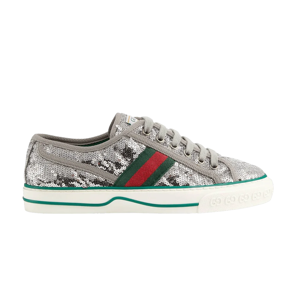 Krossovki-Gucci-Wmns-Tennis-1977-Sequin-Silver