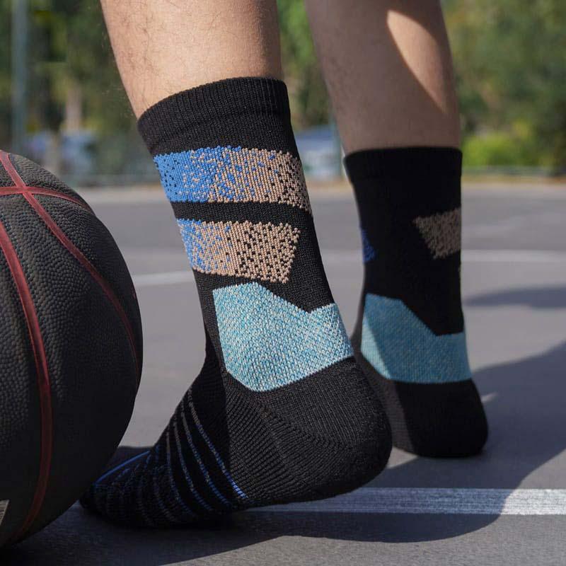 Ehot-Lined-Black-Blue-Quarter-Socks