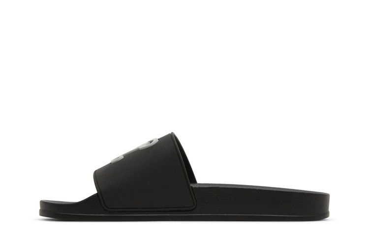 Кроссовки Palm Angels Pool Slider 'PA Monogram - Black Light Grey'