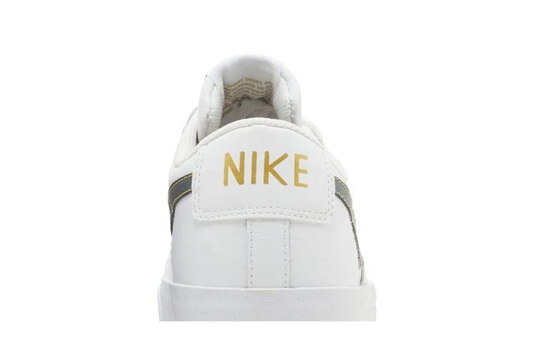 Кроссовки Nike Blazer Low Premium 'White Metallic Gold'