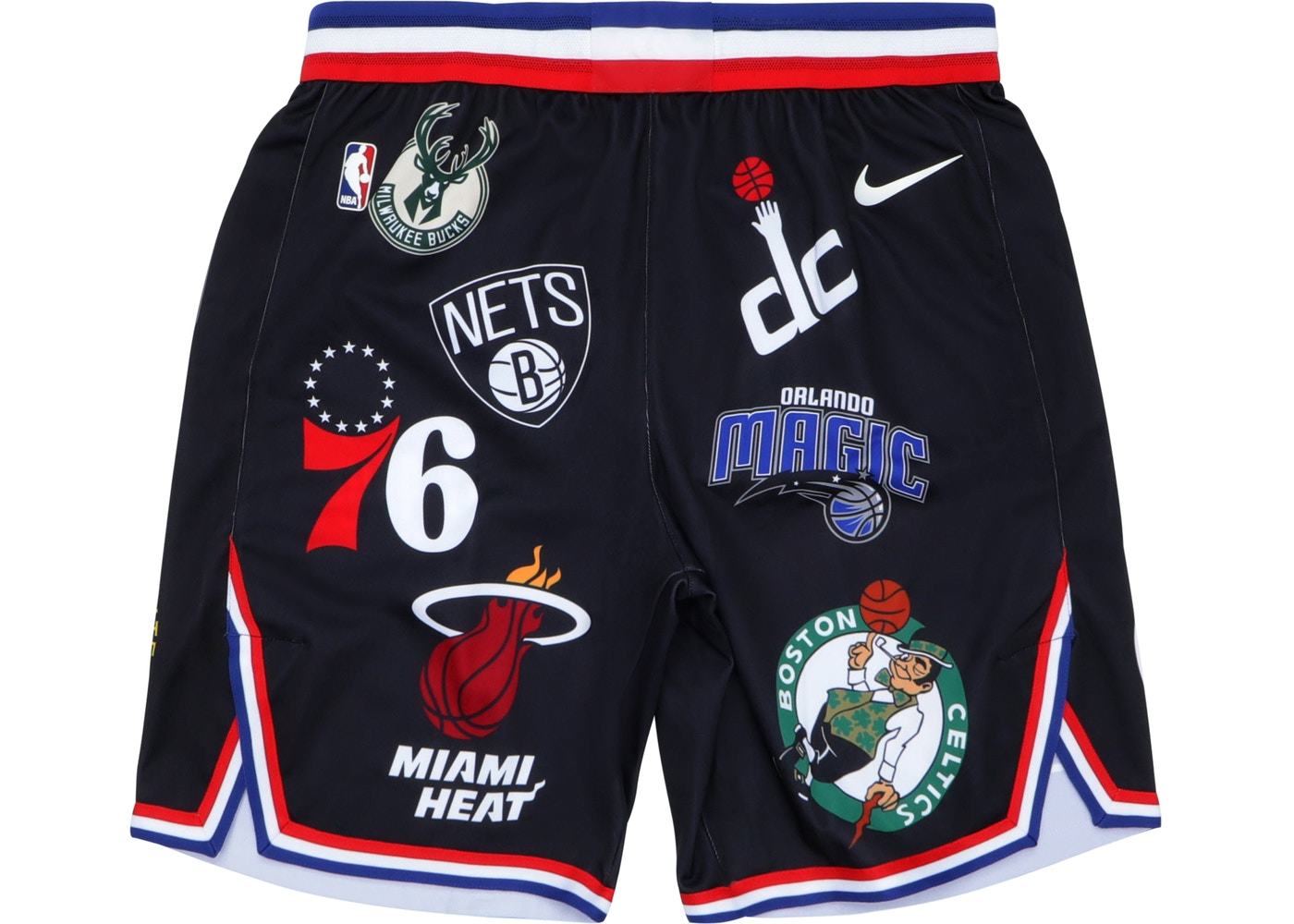 Спортивные шорты Supreme x Nike x NBA Teams Authentic Shorts Black