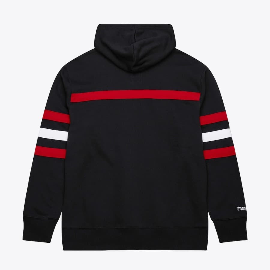 Худи Mitchell & Ness Black New Jersey Devils Head Coach Fleece Pullover Hoodie