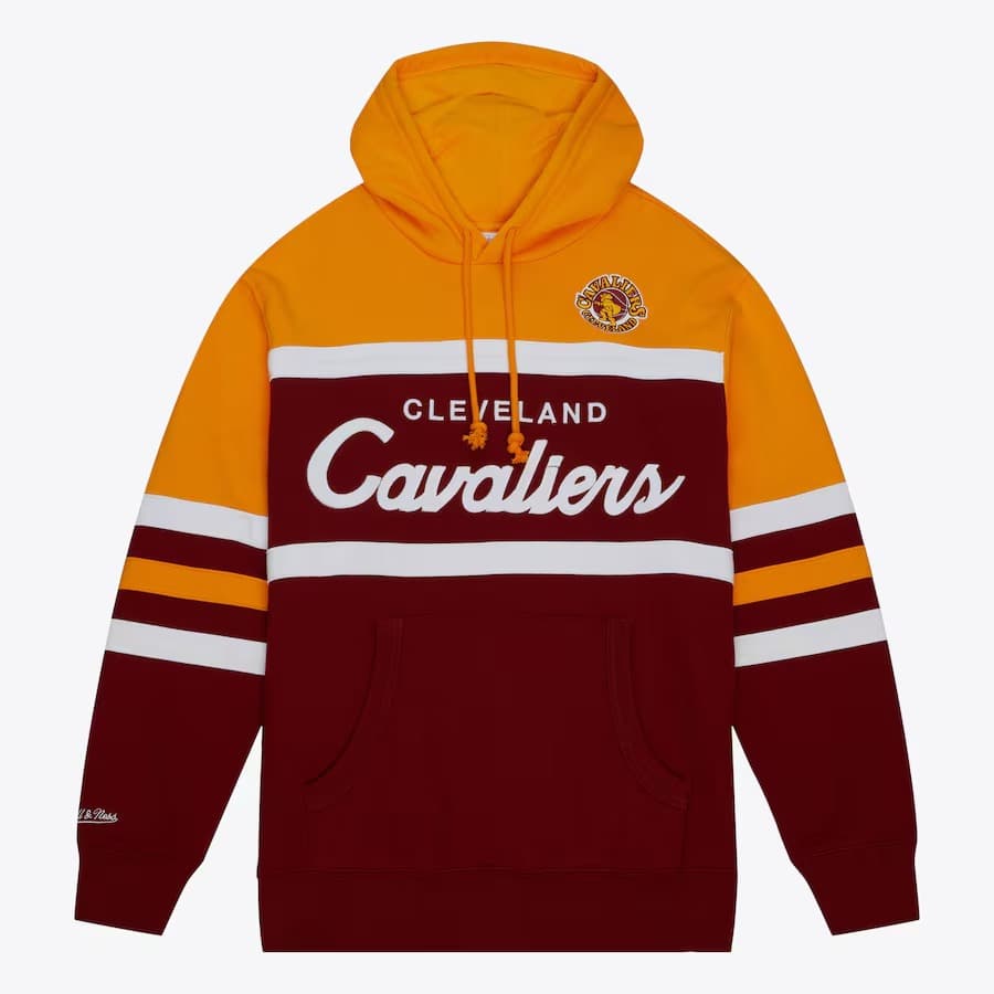Худи Mitchell & Ness Wine Cleveland Cavaliers Head Coach Pullover Hoodie