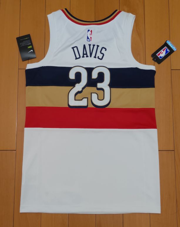 Баскетбольная джерси 2018-19 Anthony Davis Pelicans 23 Earned White