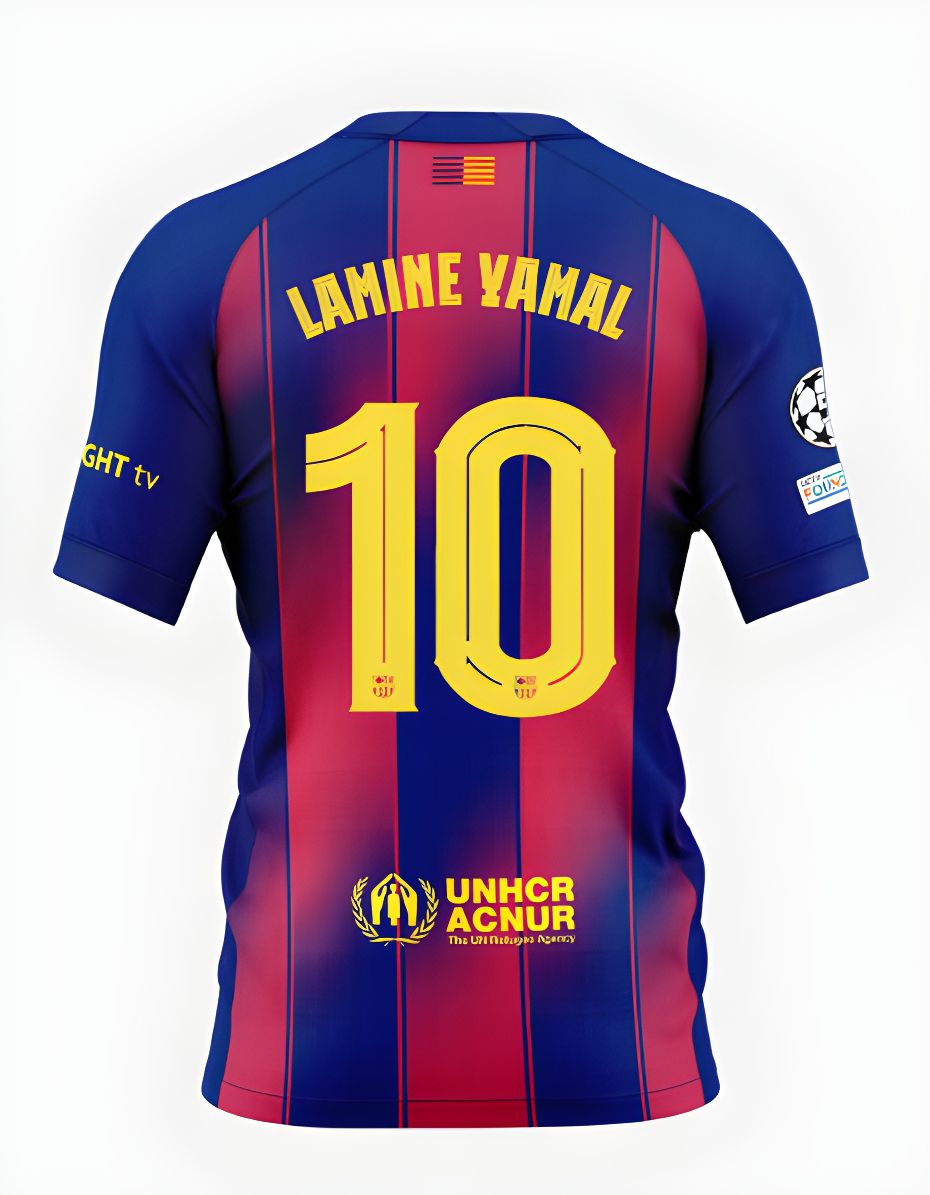 Женское футбольное джерси FC Barcelona 25/26 UCL or La Liga home jersey LAMINE YAMAL