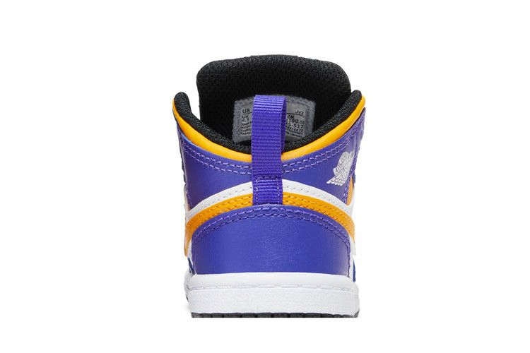 Кроссовки Air Jordan 1 Mid TD 'Lakers'