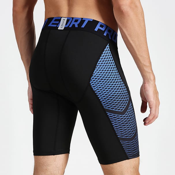 Тайтсы шорты Ehot Blue Mesh Black Short Tights