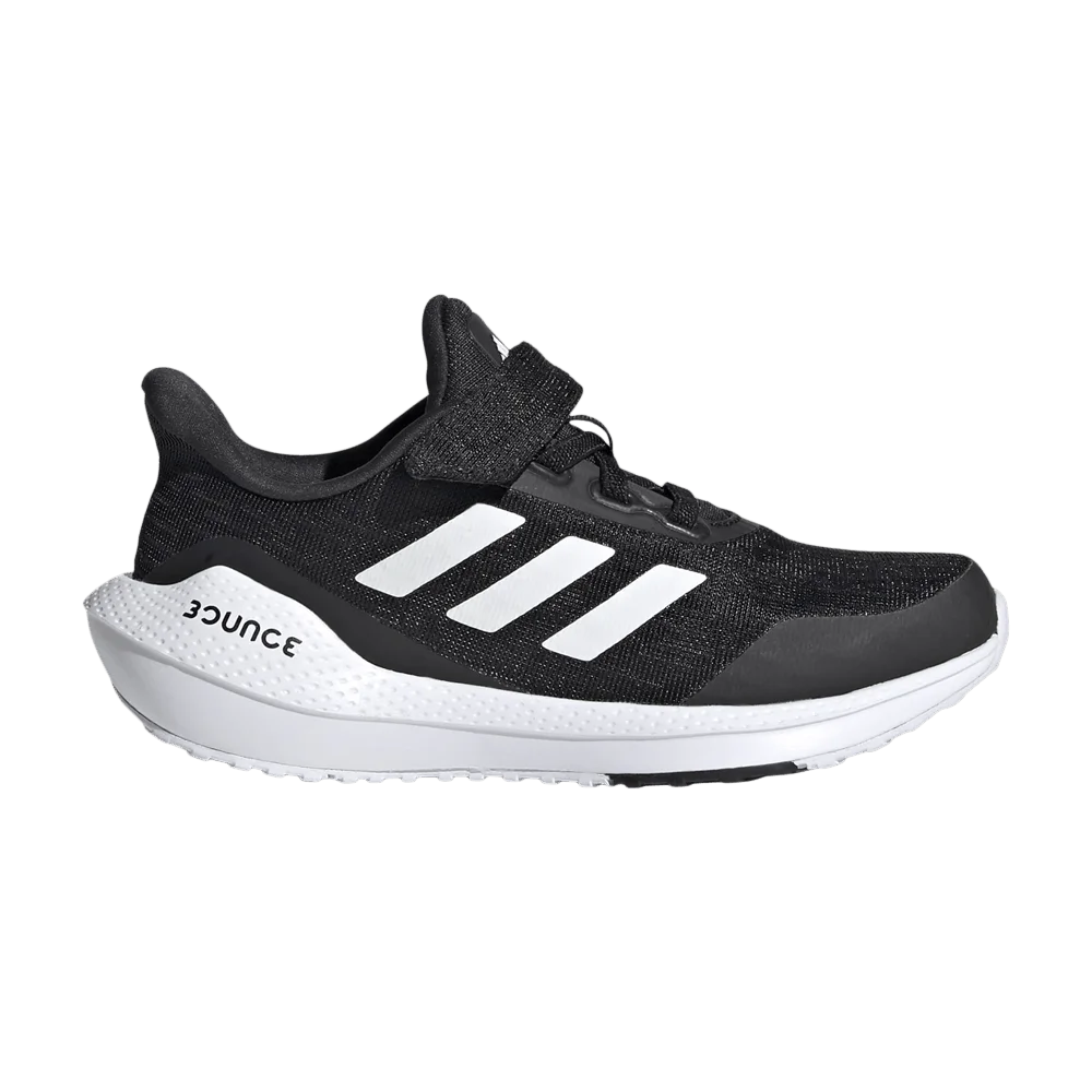 Кроссовки Adidas EQ21 Run Velcro J 'Black White'