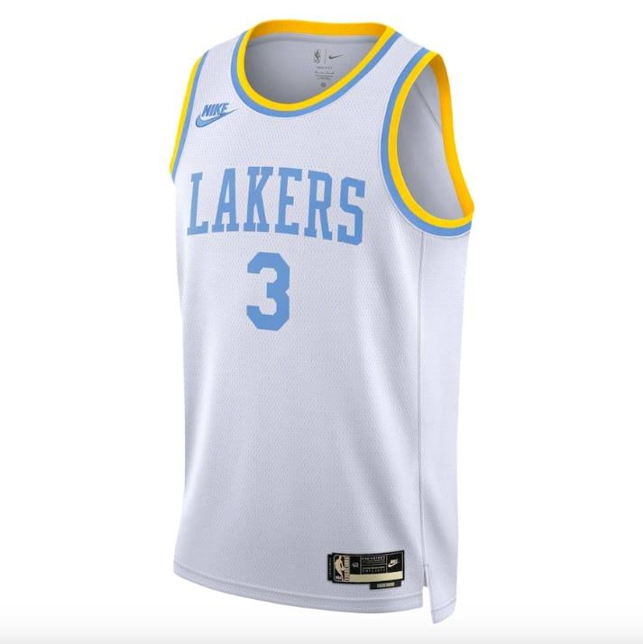 Баскетбольная джерси 2022-23 LA Lakers #3 Anthony Davis Swingman Classic White Jersey