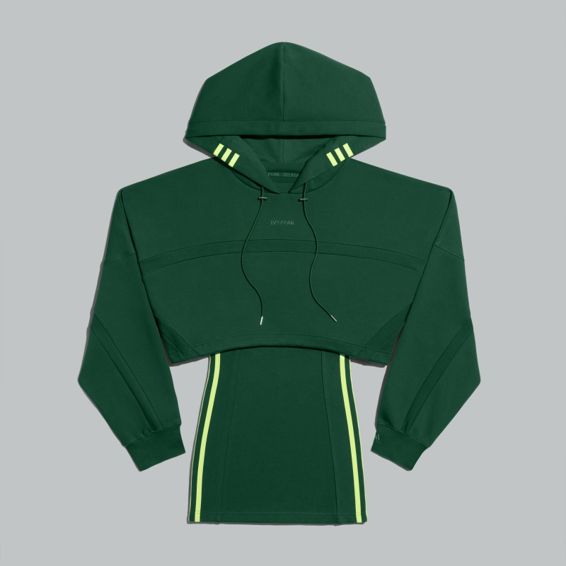 Платье adidas Ivy Park Hooded Cutout Dress Dark Green