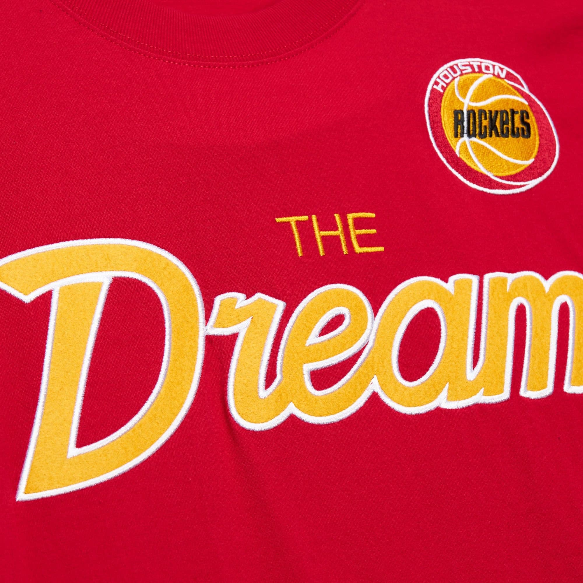 Футболка Mitchell & Ness Premium Vintage Logo Houston Rockets Hakeem Olajuwon T-Shirt
