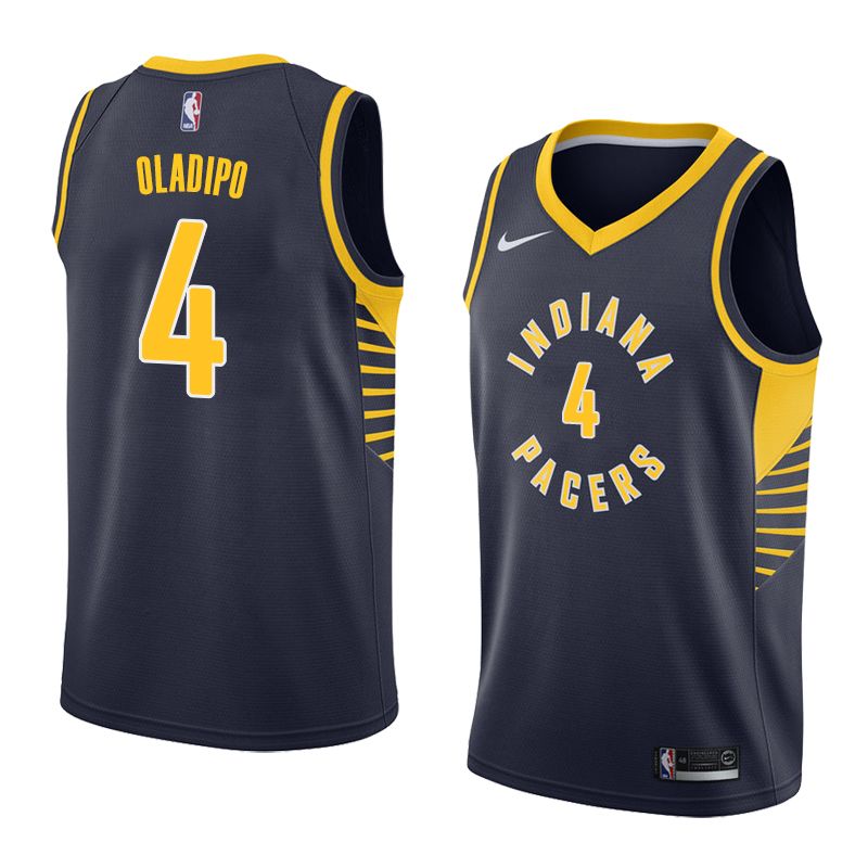 Баскетбольная джерси 2017-18 Victor Oladipo Indiana Pacers #4 Icon Navy