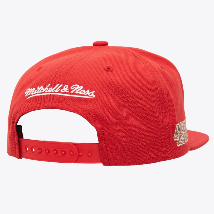 Бейсболка Mitchell & Ness Scarlet San Francisco 49ers Diamonds Up Snapback Hat