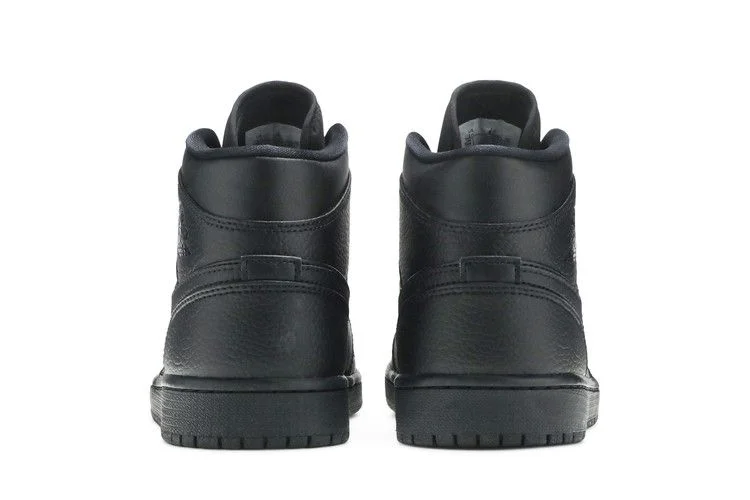 Кроссовки Air Jordan 1 Mid 'Triple Black' 2020