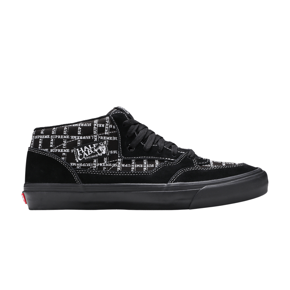 Кроссовки Vans Supreme x Half Cab Pro '92 'Logo Pattern - Black'