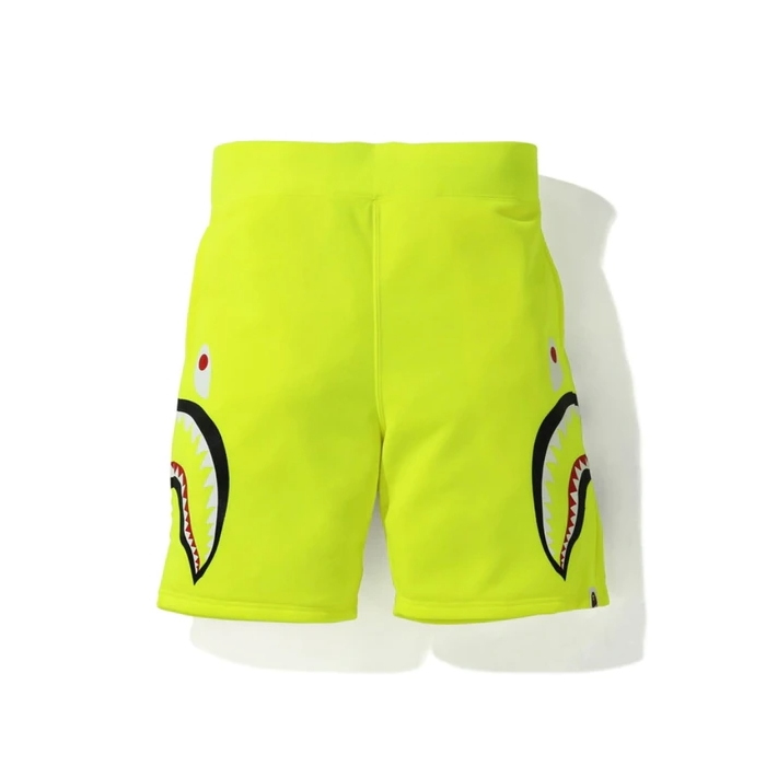 Спортивные шорты BAPE A Bathing Ape Neon Shark Sweat Shorts Yellow
