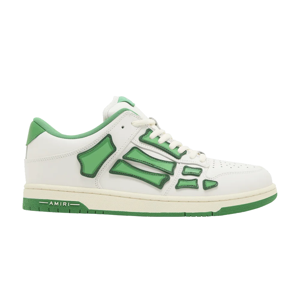 Krossovki-Amiri-Skel-Top-Low-White-Green