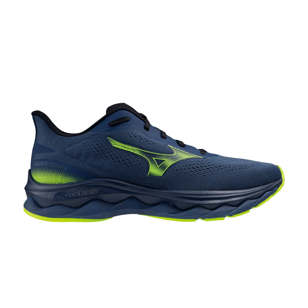 Krossovki-Mizuno-Wave-Serene-2-GTX-Navy-Neon-Yellow