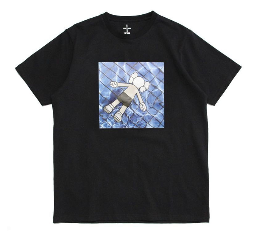 KAWS-in-da-basin-Tee-Black