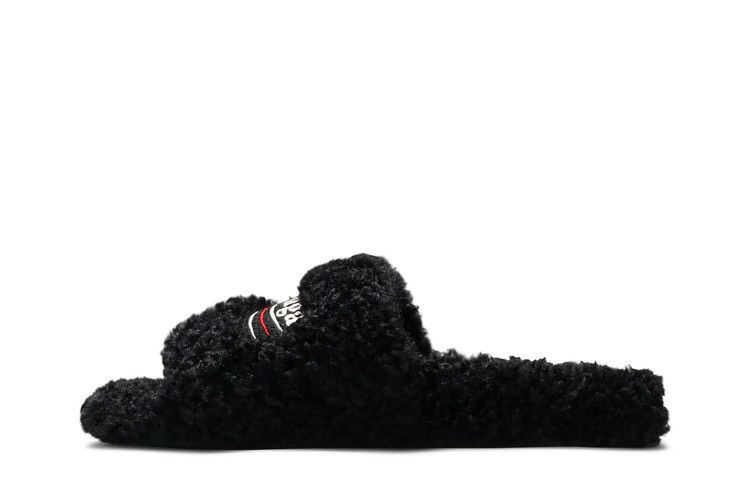 Кроссовки Balenciaga Wmns Furry Slides 'Black Red'