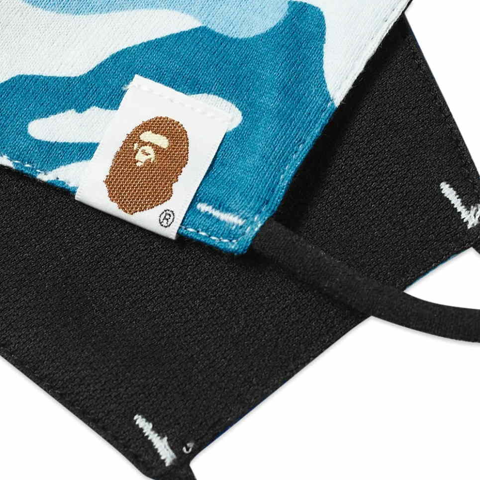 Маска BAPE Big ABC Camo Mask Blue