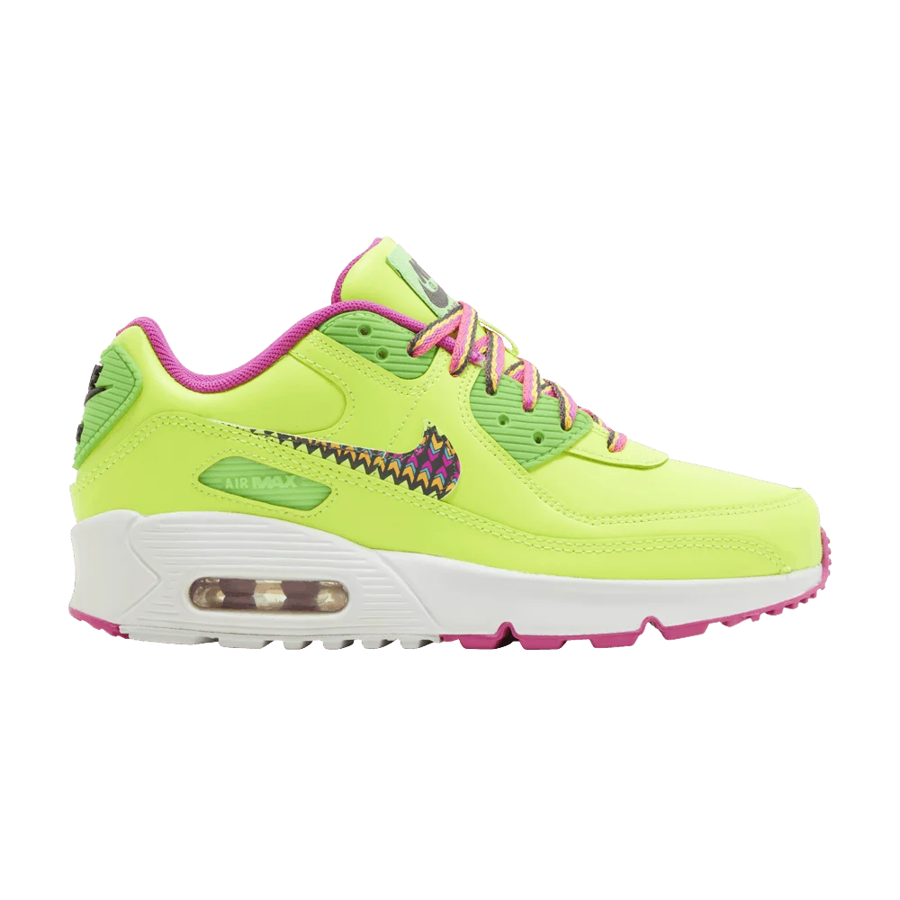 Кроссовки Nike Air Max 90 Leather GS 'Volt Fire Pink'