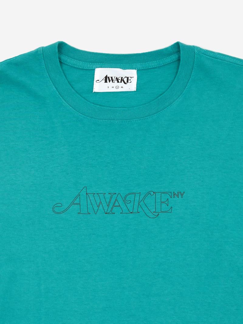 Футболка Awake Classic Outline Logo T-shirt Teal