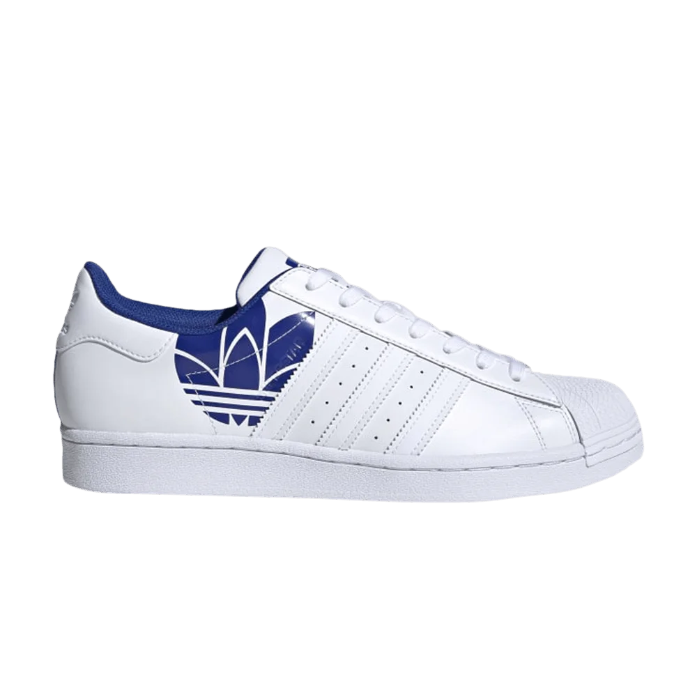 Кроссовки Adidas Superstar 'Trefoil Print - Royal Blue'
