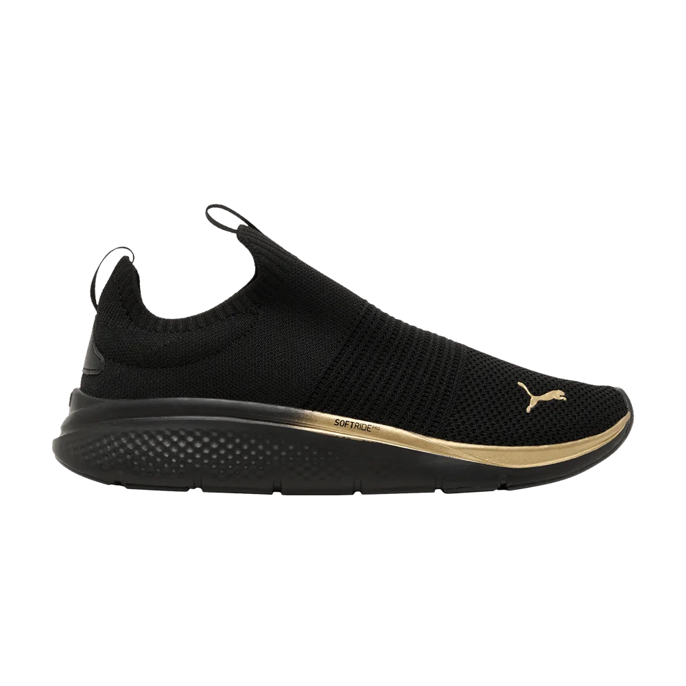 Кроссовки Puma Wmns Softride Pro Echo Slip-On 'Metal - Black Gold'