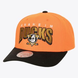 Mitchell-Ness-Orange-Anaheim-Ducks-Boom-Text-Pro-Snapback-Hat-300x300
