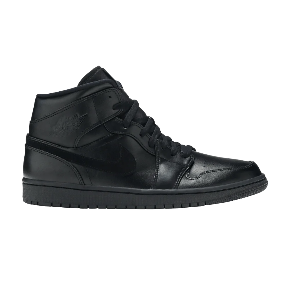 Krossovki-Air-Jordan-1-Mid-Triple-Black