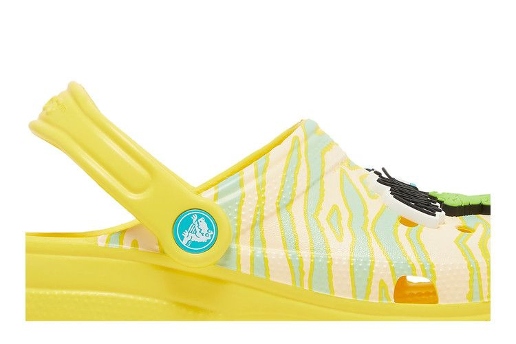 Кроссовки Crocs Ron English x Classic Clog Kids 'Party Animals - Zebra Lemon'