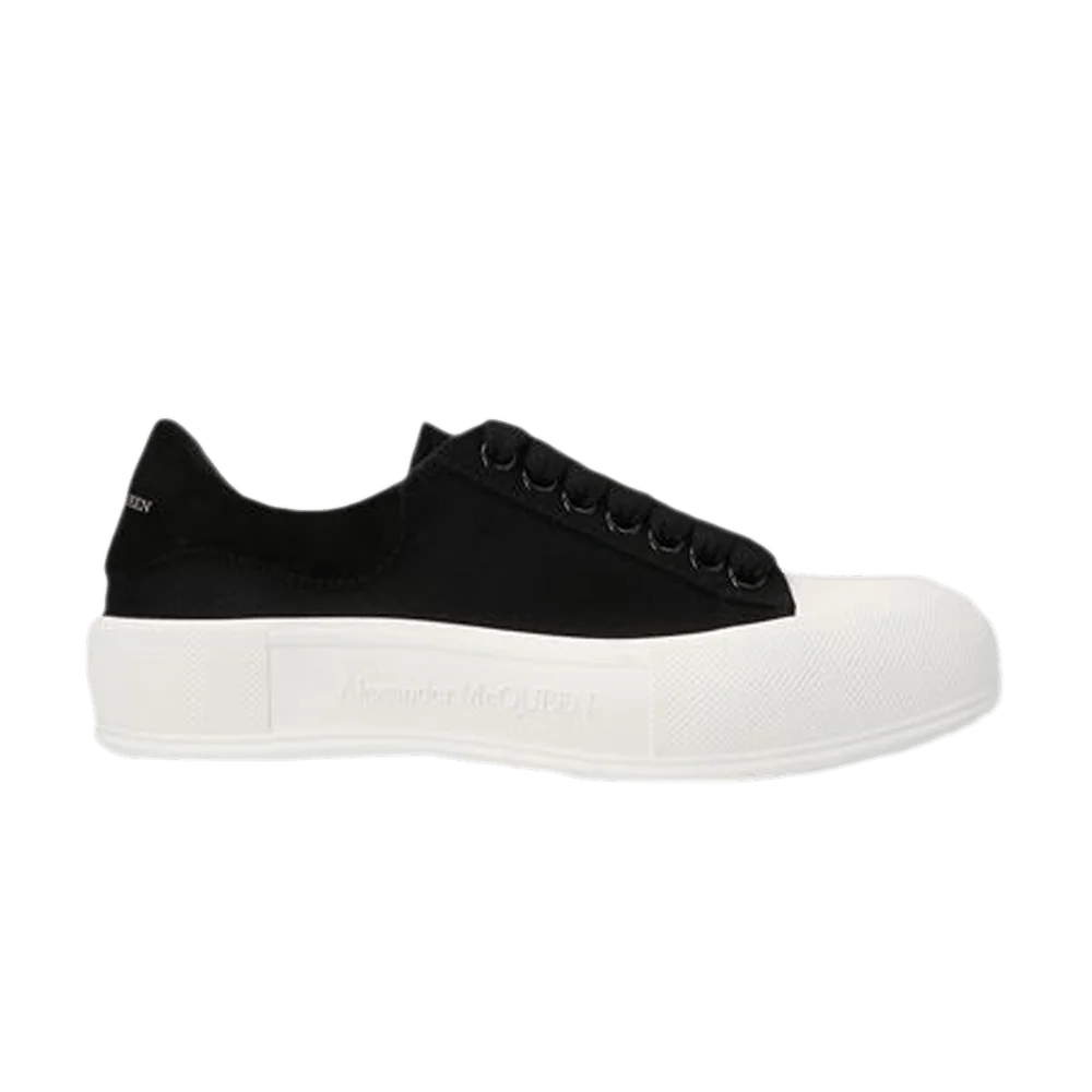 Кроссовки Alexander McQueen Wmns Deck Lace-Up Plimsoll 'Black'