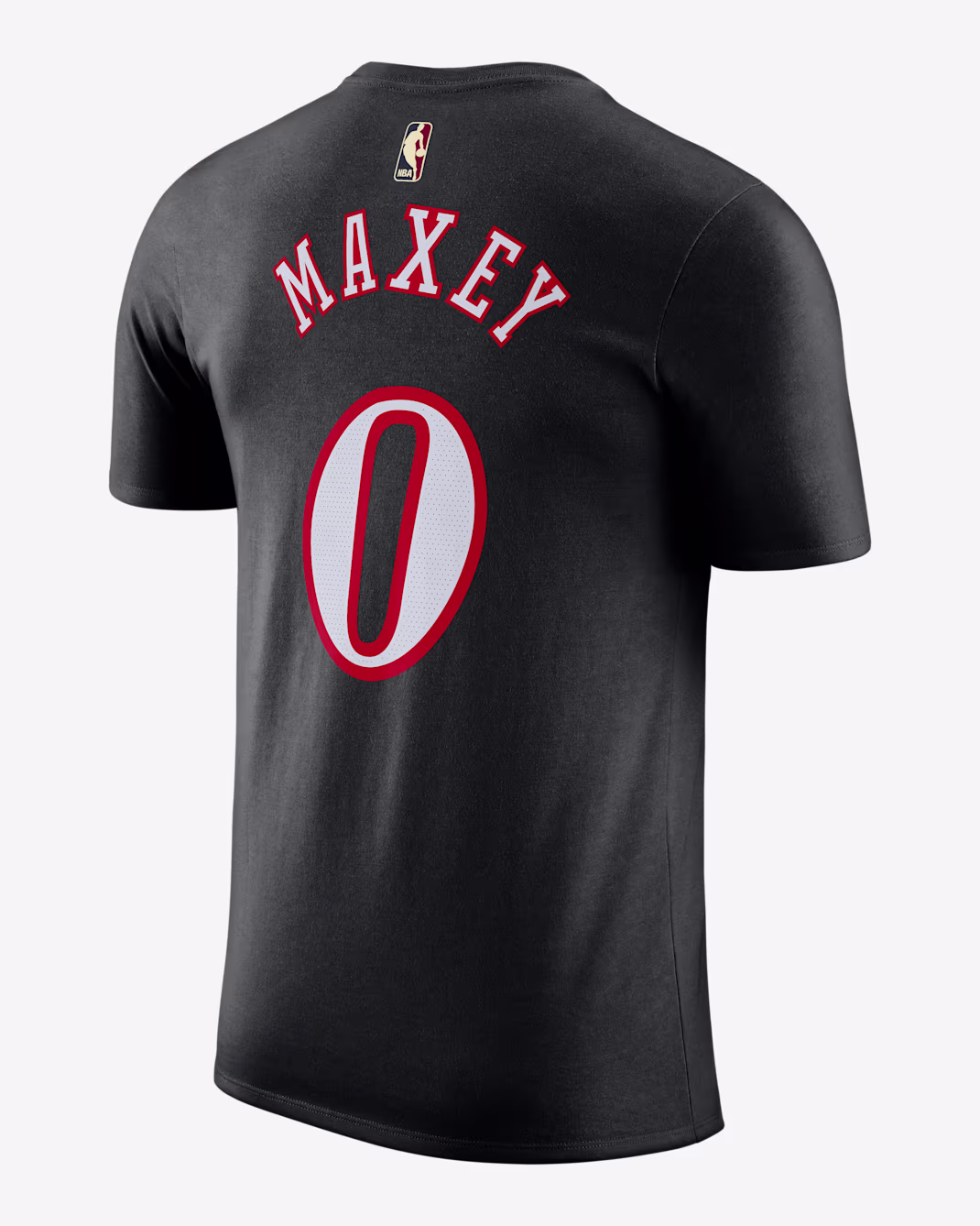 Мужская футболка Nike NBA Tyrese Maxey Philadelphia 76ers Hardwood Classics Essentials Black