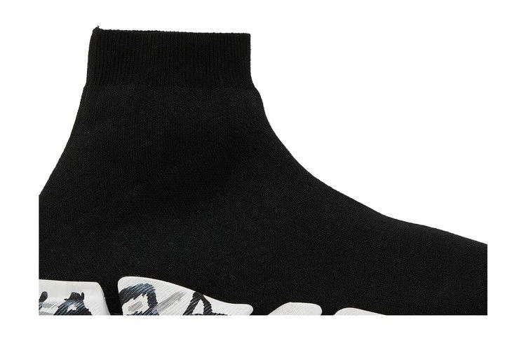 Кроссовки Balenciaga Speed 2.0 Sneaker 'Worn-Out Graffiti - Black'