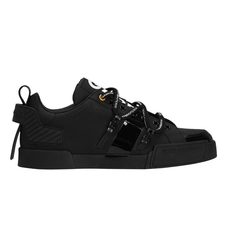 Krossovki-Dolce-Gabbana-Portofino-Printed-Logo-Black