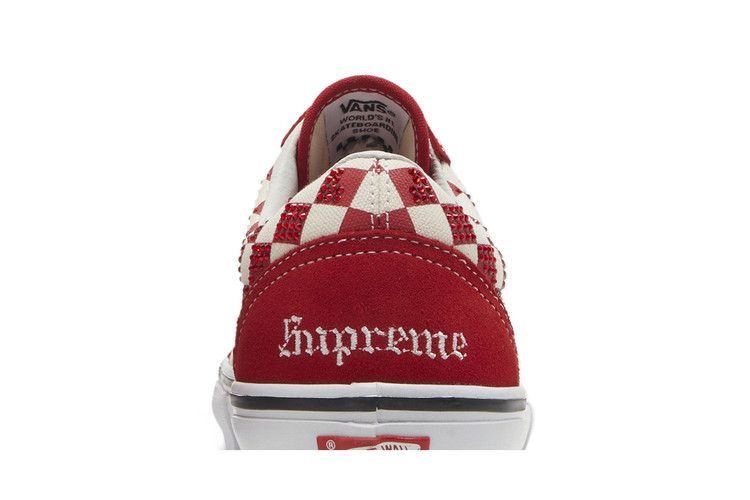 Supreme x Swarovski x Vans Skate Old Skool 'Red'