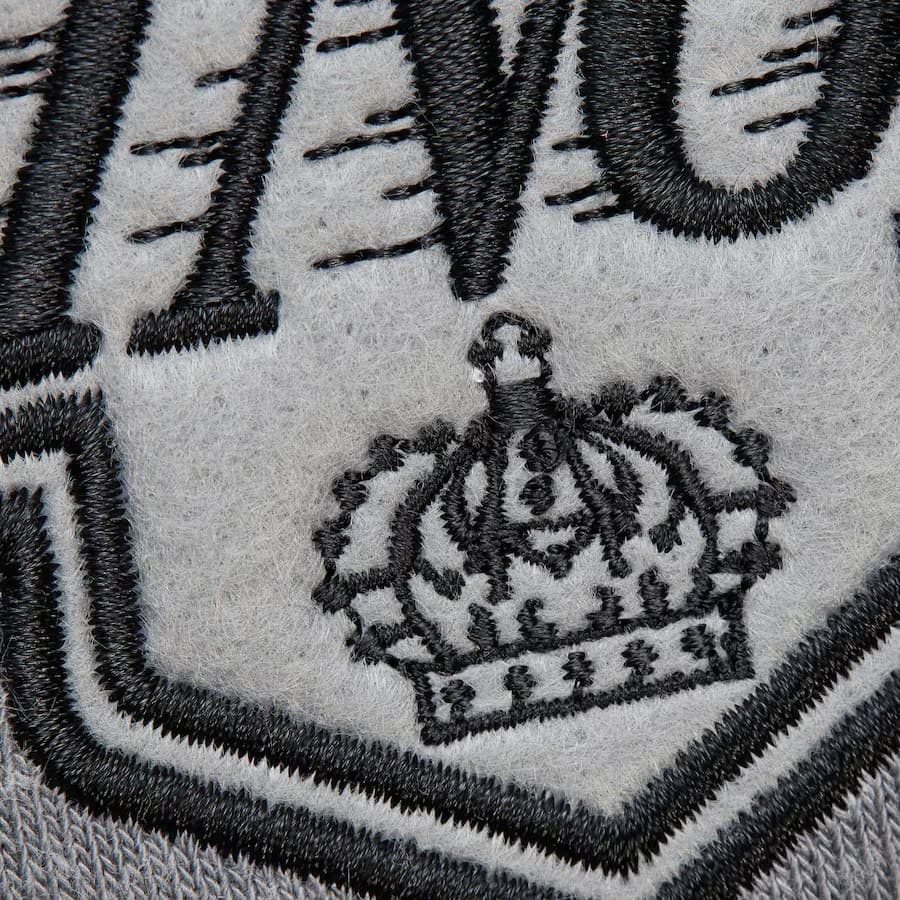 Худи Mitchell & Ness Gray Los Angeles Kings Snow Washed Vintage Logo Fleece Pullover Hoodie