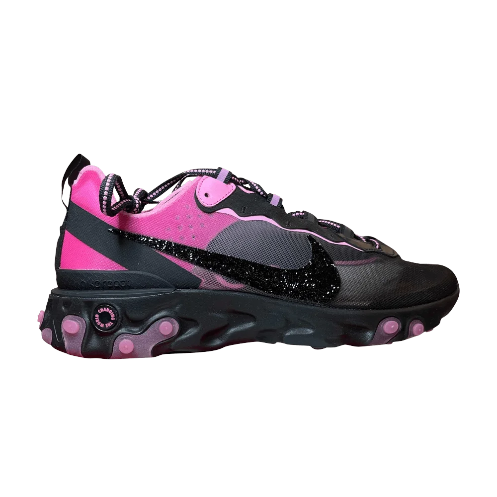 Krossovki-Swarovski-x-Sneaker-Room-x-Nike-React-Element-87-QS-Breast-Cancer-Awareness-Black-Psychic-Pink