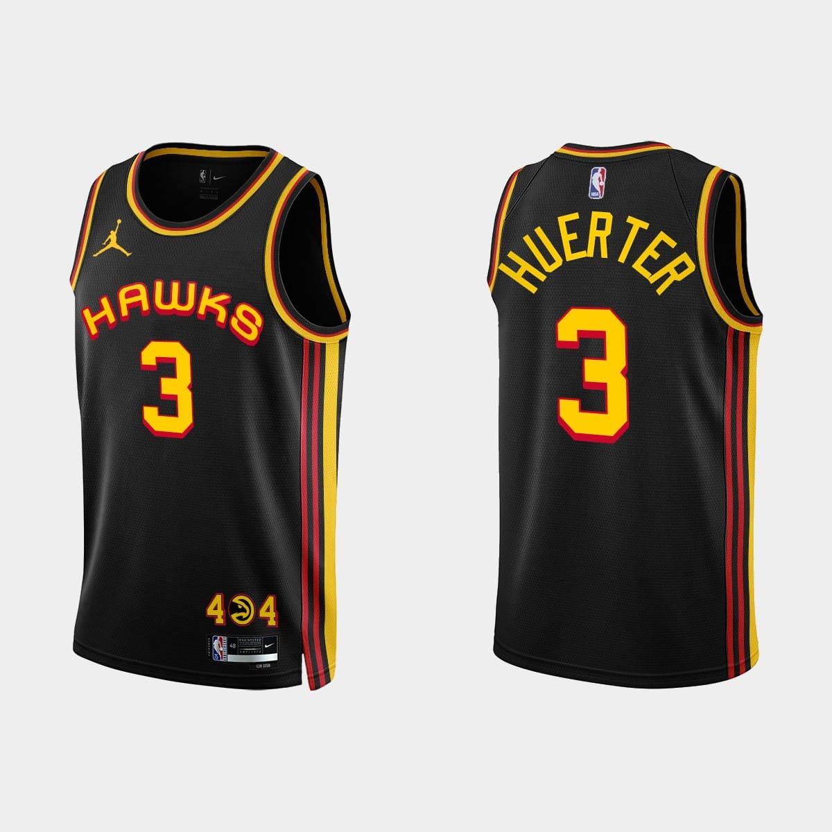 2022-23-Atlanta-Hawks-3-Kevin-Huerter-Statement-Black-Jersey