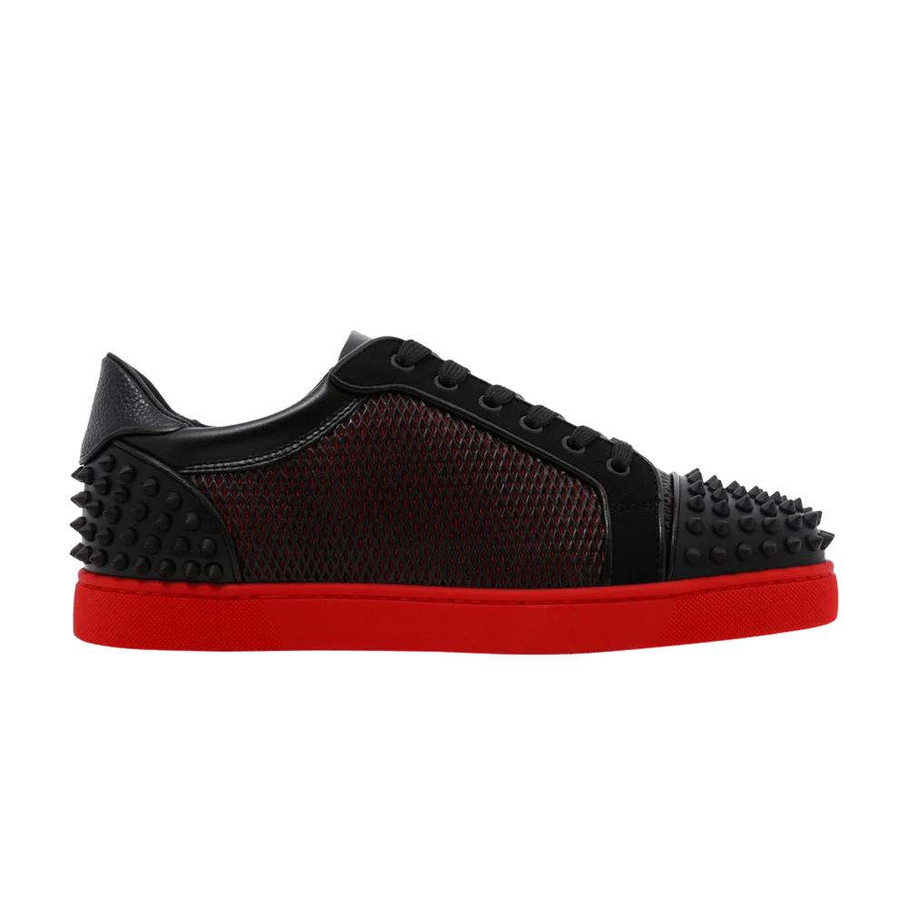 Кроссовки Christian Louboutin Seavaste 2 Orlato Flat 'Black Red'