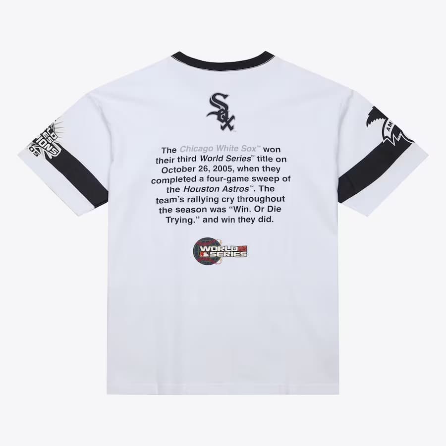 Футболка Mitchell & Ness White Chicago White Sox Cooperstown Collection Team Origins Premium T-Shirt