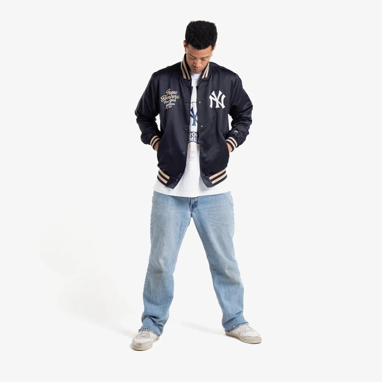 Сатиновая Куртка New Era New York Yankees MLB Lightweight Satin Jacket