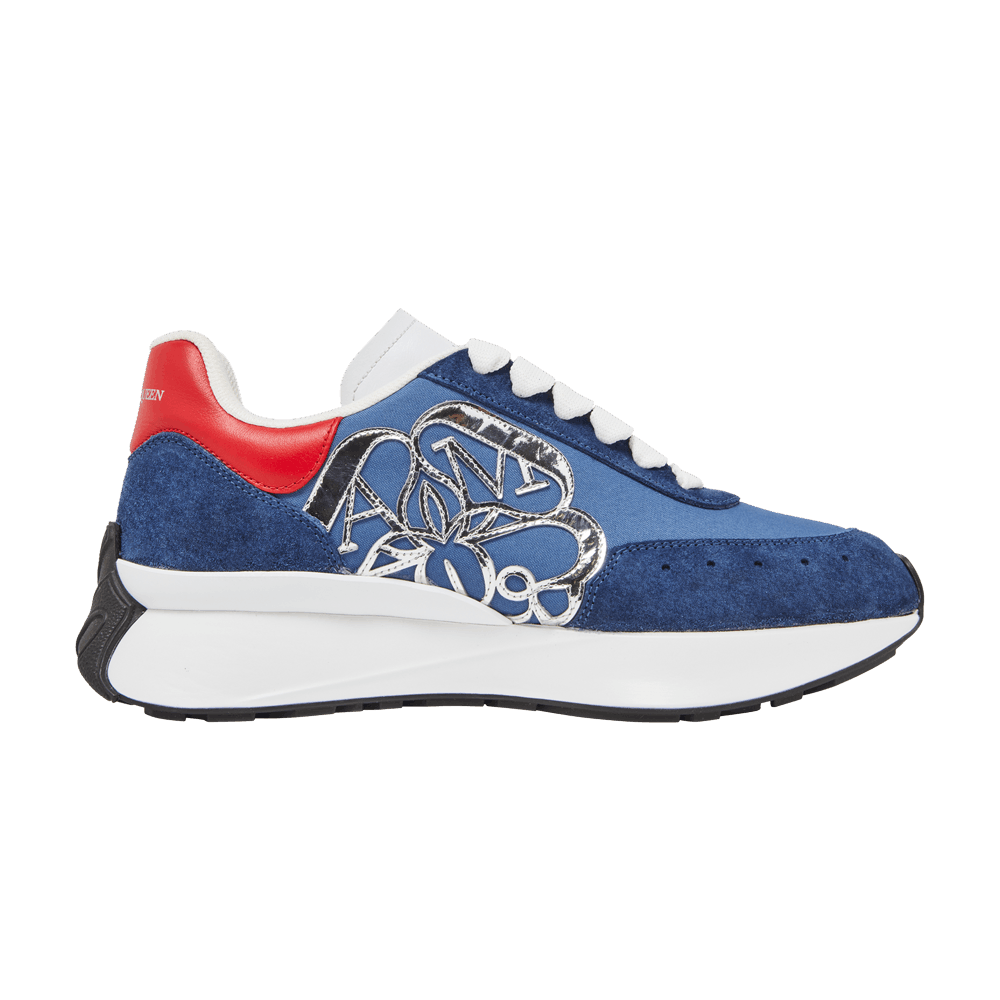 Кроссовки Alexander McQueen Wmns Sprint Runner 'Blue Silver'